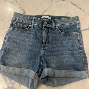 LC lauren Conrad cuffed denim shorts